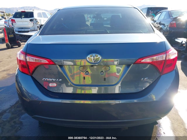 2018 TOYOTA COROLLA LE VIN: 2T1BURHE3JC117192