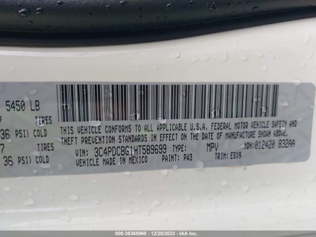 Dodge Journey Sxt 2017 3C4PDCBG1HT589699 Image 9