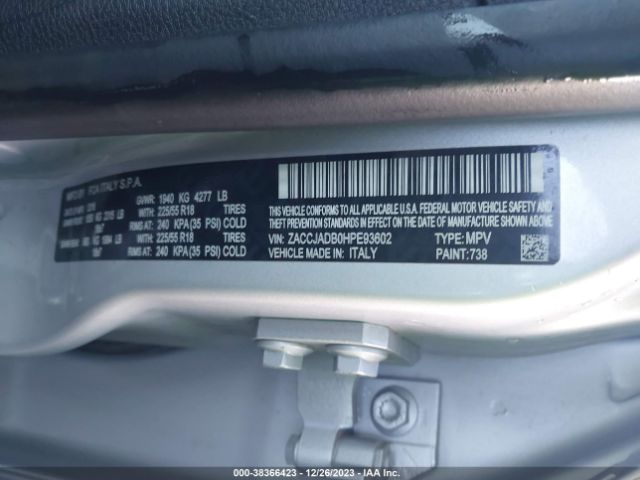 ZACCJADB0HPE93602 Jeep Renegade Limited Fwd