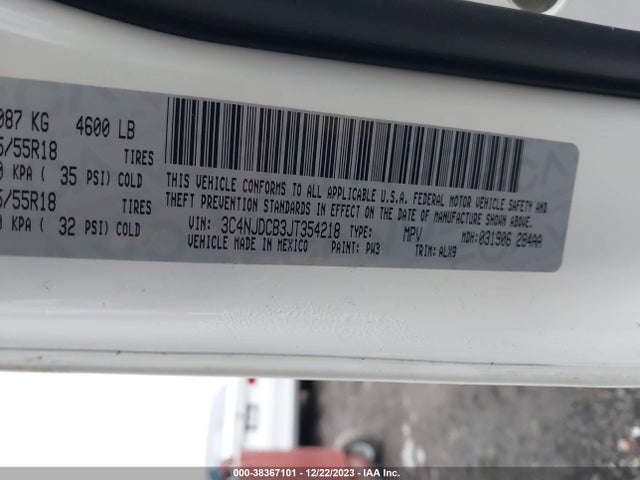 3C4NJDCB3JT354218 Jeep Compass Limited 4x4
