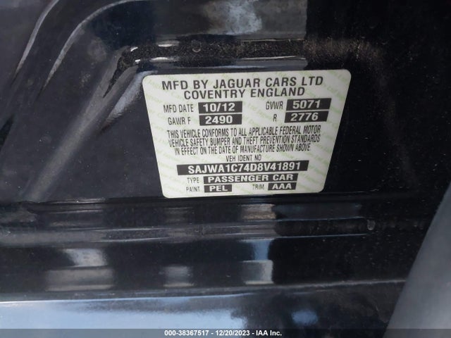 2013 JAGUAR XJ SAJWA1C74D8V41891 Photo 8