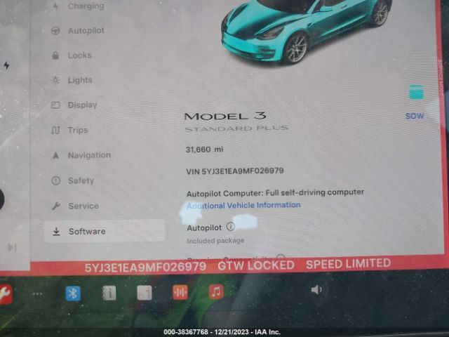 2021 TESLA MODEL 3 5YJ3E1EA9MF026979 Photo 6