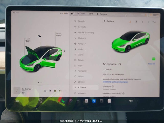 5YJ3E1EAXPF436159 Tesla MODEL 3