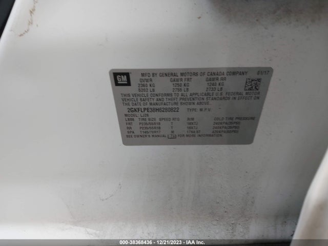 GMC Terrain Slt 2017 2GKFLPE38H6280822 Image 9