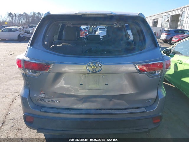 Toyota Highlander Le V6 2015 5TDZKRFH6FS064553 Image 16