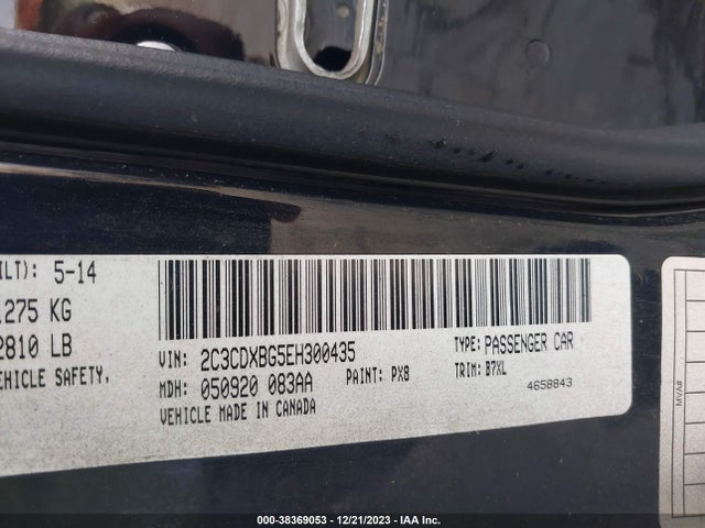 Dodge Charger Se 2014 2C3CDXBG5EH300435 Image 9