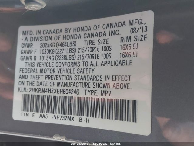 2HKRM4H3XEH604246 Honda CR-V LX
