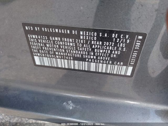 2020 VOLKSWAGEN JETTA 3VWCB7BU9LM017426 Photo 8