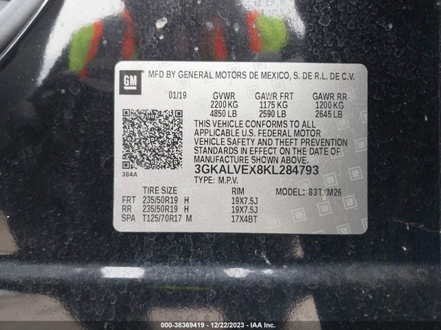 GMC Terrain Slt 2019 3GKALVEX8KL284793 Image 9