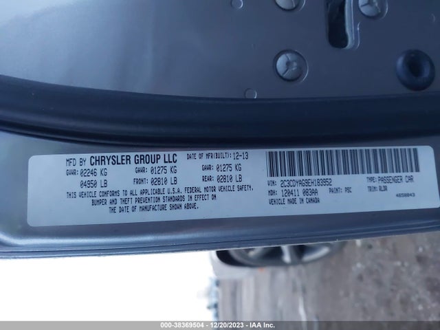 Dodge Challenger Sxt 2014 2C3CDYAG9EH183952 Image 9