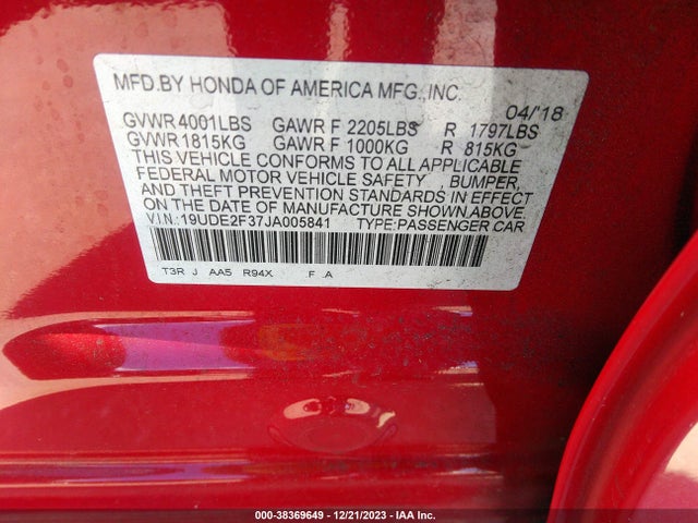 19UDE2F37JA005841 Acura Ilx Acurawatch Plus Package