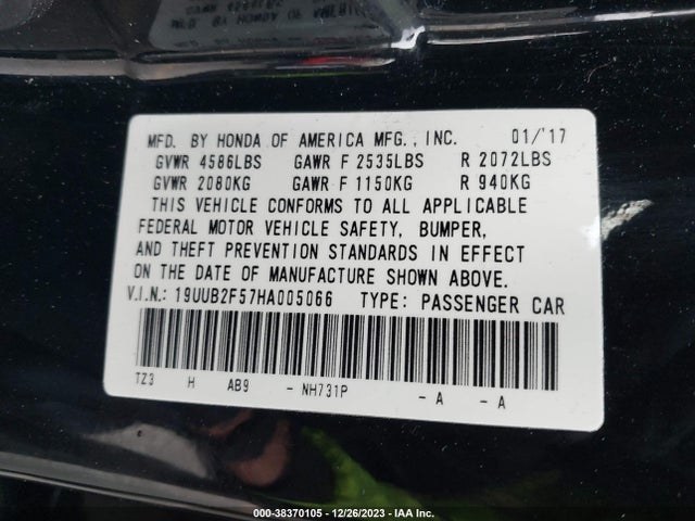 Acura Tlx Technology Package 2017 19UUB2F57HA005066 Image 9