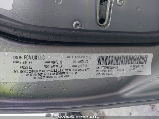 Dodge DART SXT 2016 1C3CDFBB7GD564092 Image 9