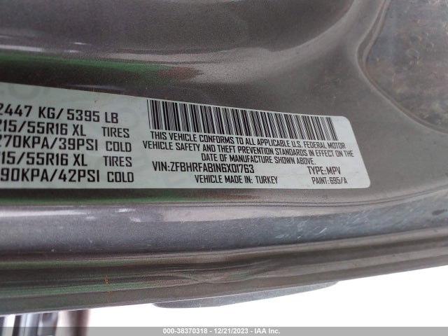 RAM Promaster City Wagon 2022 ZFBHRFAB1N6X01763 Image 9