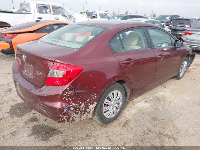 2012 HONDA CIVIC LX VIN: 2HGFB2F56CH542465