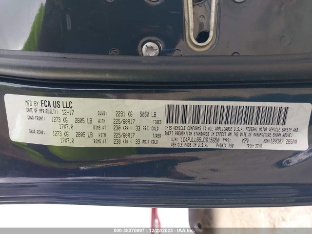 1C4PJLLB5JD615650 Jeep Cherokee Latitude Plus Fwd