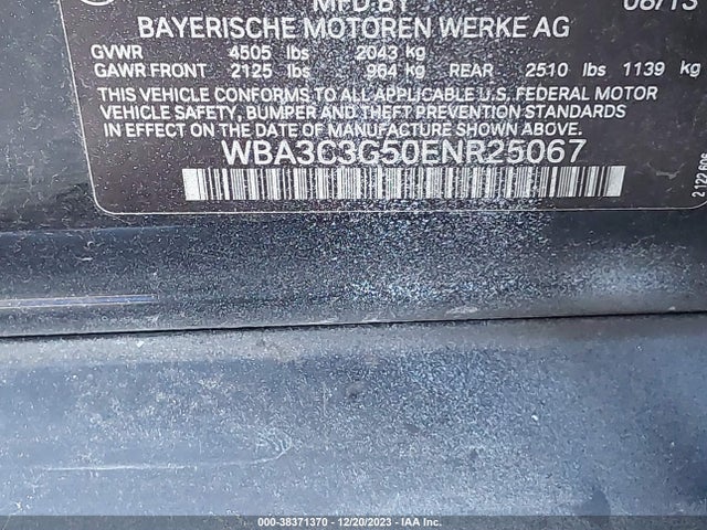 BMW 320i Xdrive 2014 WBA3C3G50ENR25067 Image 9