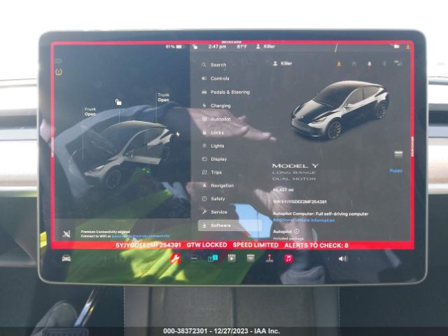 5YJYGDEE2MF254391 Tesla Model Y Long Range Dual Motor All-wheel Drive