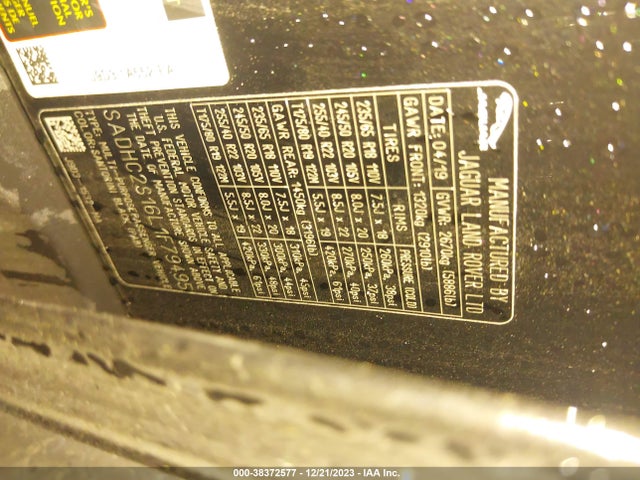 2020 JAGUAR I-PACE SADHC2S16L1F79495 Photo 8