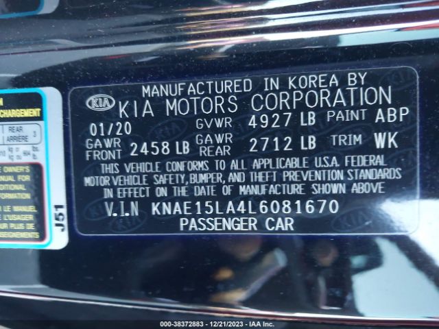 KNAE15LA4L6081670 KIA Stinger Gt-line