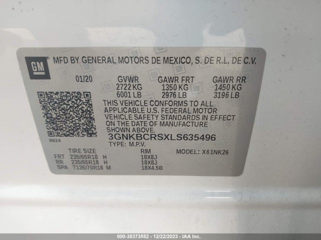 Chevrolet Blazer Fwd 2lt 2020 3GNKBCRSXLS635496 Image 9