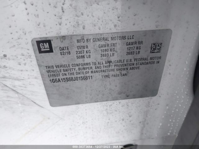 1G6A15S68J0156811 Cadillac CTS-V