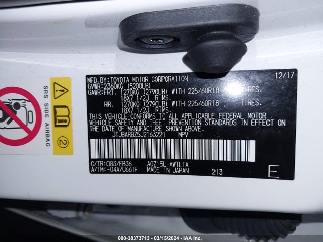 JTJBARBZ5J2163221 Lexus Nx 300 F Sport