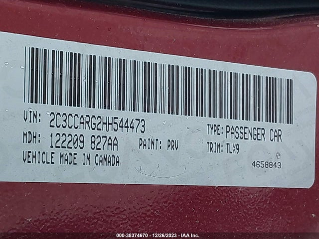 Chrysler 300 Limited 2017 2C3CCARG2HH544473 Image 9
