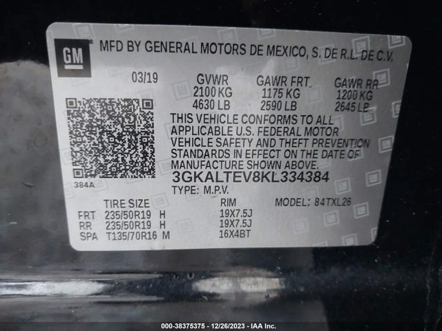GMC Terrain Sle 2019 3GKALTEV8KL334384 Image 9