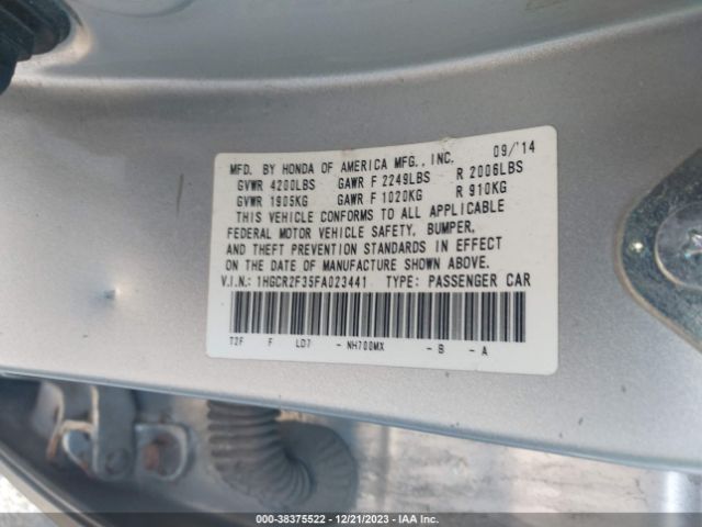 1HGCR2F35FA023441 Honda ACCORD LX