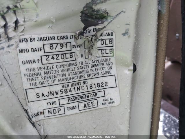 1992 JAGUAR XJS SAJNW5841NC181822 Photo 8