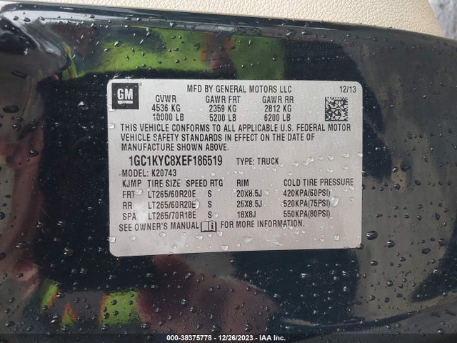 Chevrolet Silverado 2500hd Ltz 2014 1GC1KYC8XEF186519 Image 9