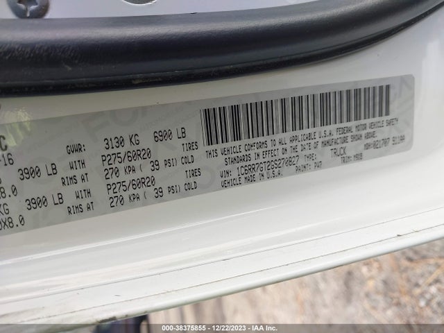 RAM 1500 Big Horn 2016 1C6RR7GT2GS270827 Image 9