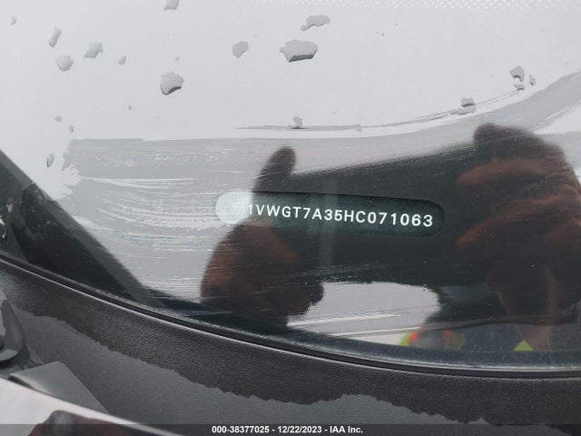 2017 VOLKSWAGEN PASSAT 1.8T SE VIN: 1VWGT7A35HC071063