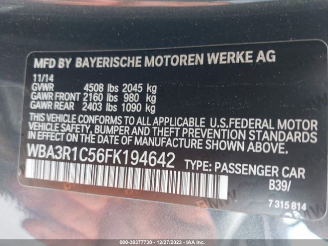 WBA3R1C56FK194642 BMW 435i