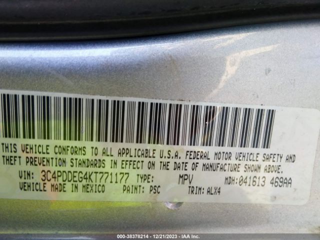 2019 DODGE JOURNEY 3C4PDDEG4KT771177 Photo 8