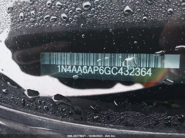 2016 NISSAN MAXIMA 3.5 PLATINUM/3.5 S/3.5 SL/3.5 SR/3.5 SV VIN: 1N4AA6AP6GC432364
