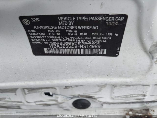 WBA3B5G58FNS14989 BMW 328i Xdrive
