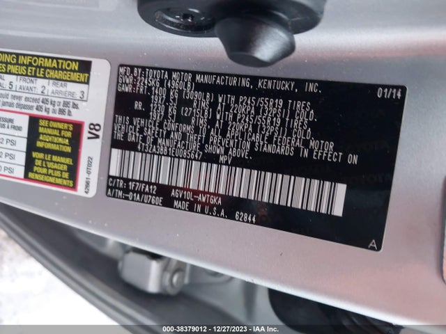 Toyota VENZA LE 2014 4T3ZA3BB1EU085647 Image 9