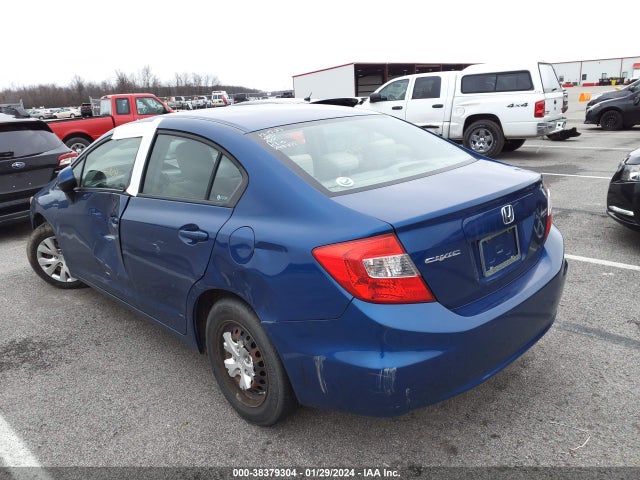 2012 HONDA CIVIC LX VIN: 19XFB2F5XCE031786