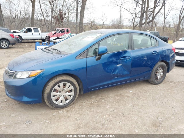 2012 HONDA CIVIC LX VIN: 19XFB2F5XCE031786