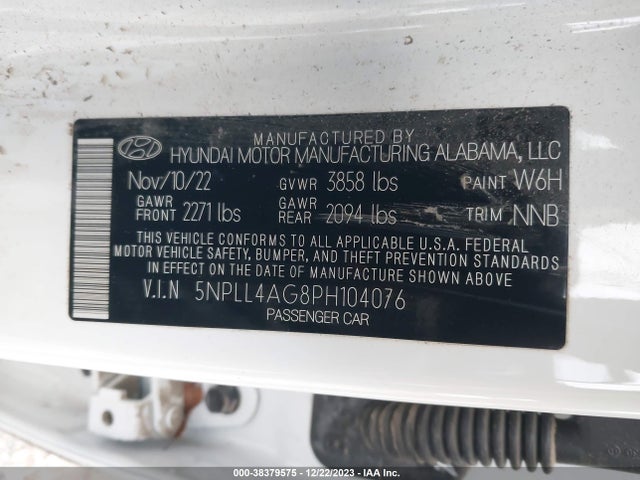 Hyundai ELANTRA SE 2023 5NPLL4AG8PH104076 Image 9