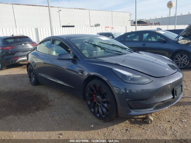 2023 Tesla Model 3 Performance Dual Motor All-wheel Drive მანქანა იყიდება აუქციონზე, vin: 5YJ3E1EC1PF507198, აუქციონის ნომერი: 38379586