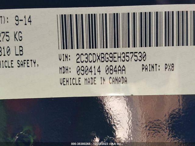 2C3CDXBG9EH357530 Dodge Charger Se