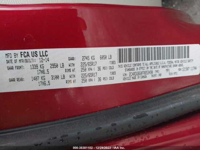 2C4RDGBG0FR653490 Dodge Grand Caravan Avp/se
