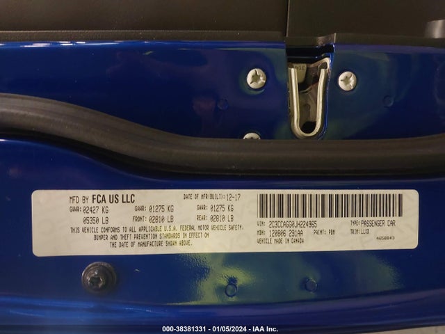 Chrysler 300 300s Awd 2018 2C3CCAGG0JH224965 Image 9