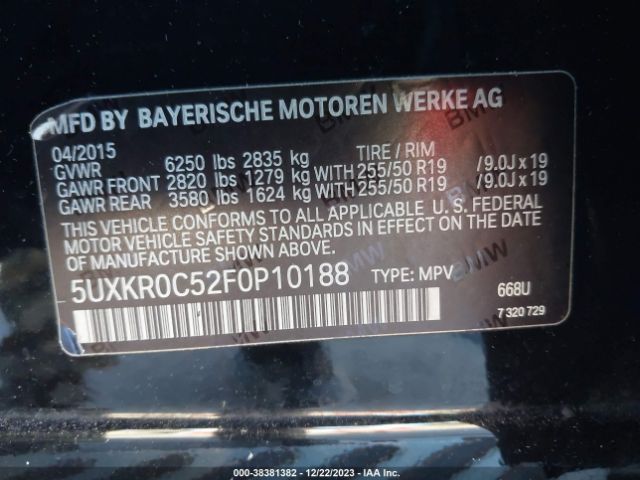 5UXKR0C52F0P10188 BMW X5 Xdrive35i