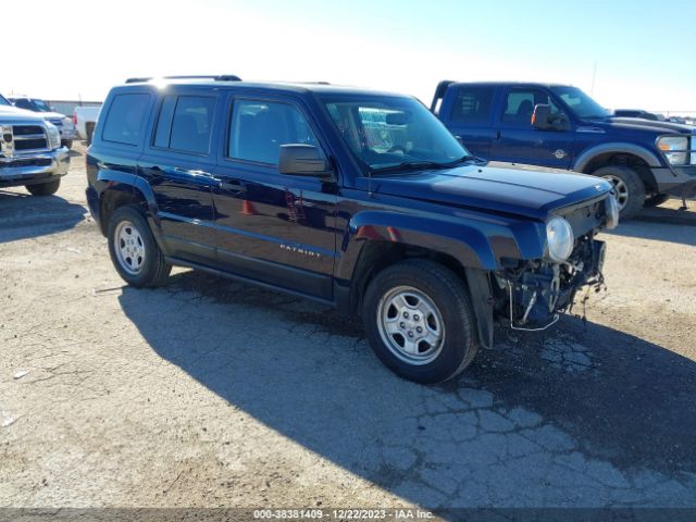 Auction sale of the 2017 Jeep Patriot Sport Fwd, vin: 1C4NJPBAXHD134889, lot number: 38381409