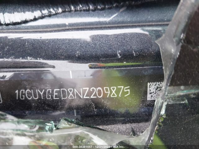 1GCUYGED8NZ209875 Chevrolet SILVERADO 1500 LTD