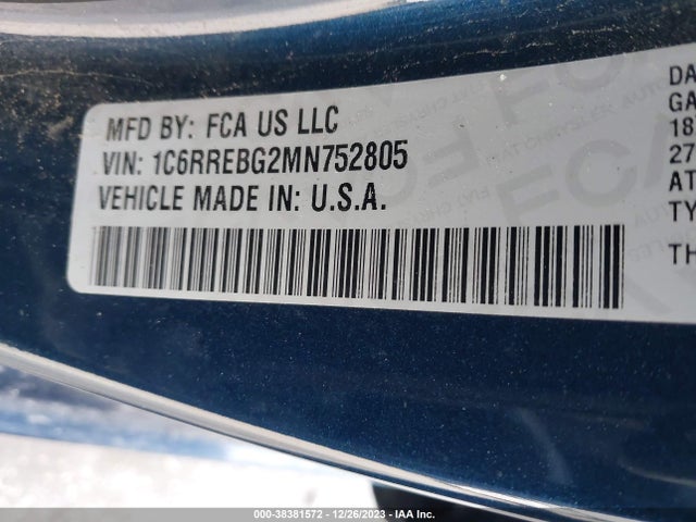 RAM 1500 2021 1C6RREBG2MN752805 Image 9